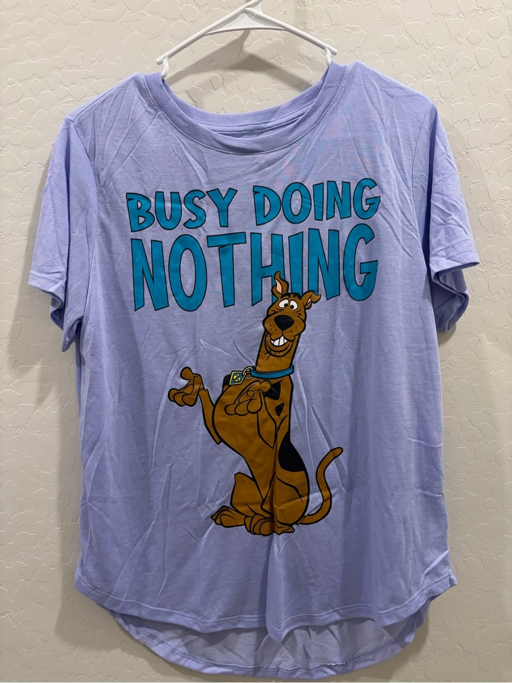 Scooby-Doo Lavender Busy Doing Nothing Graphic T-Shirt XL 15–17
